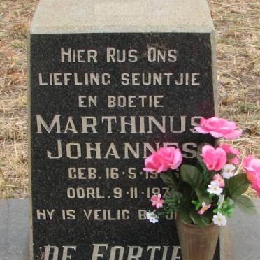 FORTIER Marthinus Johannes, de 19?6-197?