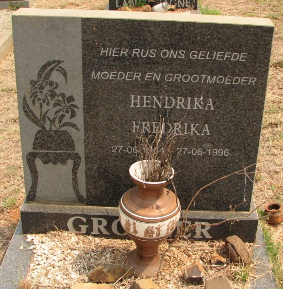 GROBLER Hendrika Fredrika 1904-1996