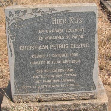 GIEZING Christiaan Petrus 1889-1954