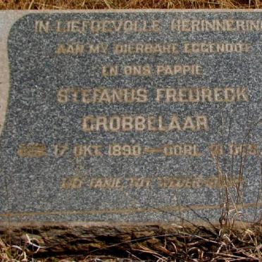 GROBBELAAR Stefanus Fredreck 1890-1953