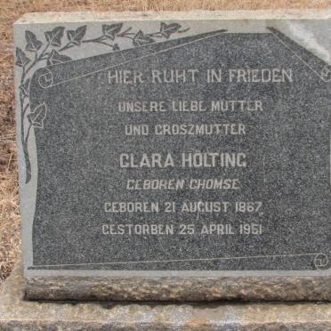 HOLTING Clara nee CHOMSE 1867-1951