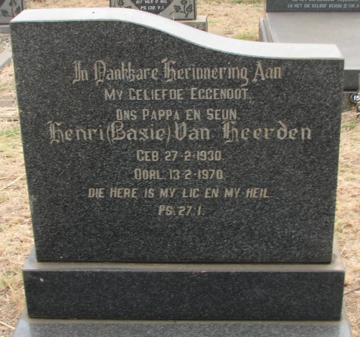 HEERDEN Henri, van 1930-1970