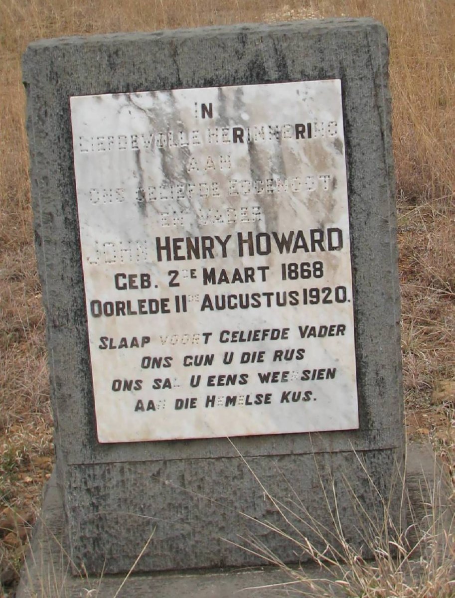 HOWARD John Henry 1868-1920