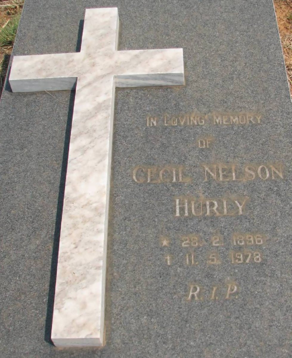 HURLY Cecil Nelson 1896-1978
