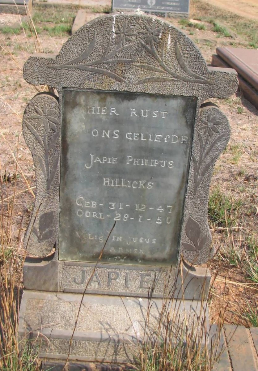 HILLICKS Japie Philipus 1947-1950
