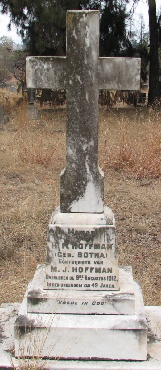 HOFFMAN H.R. nee BOTHA -1912
