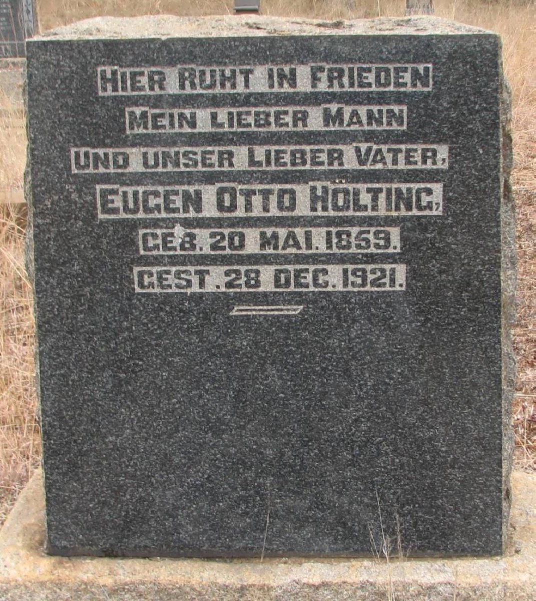 HOLTING Eugen Otto 1859-1921