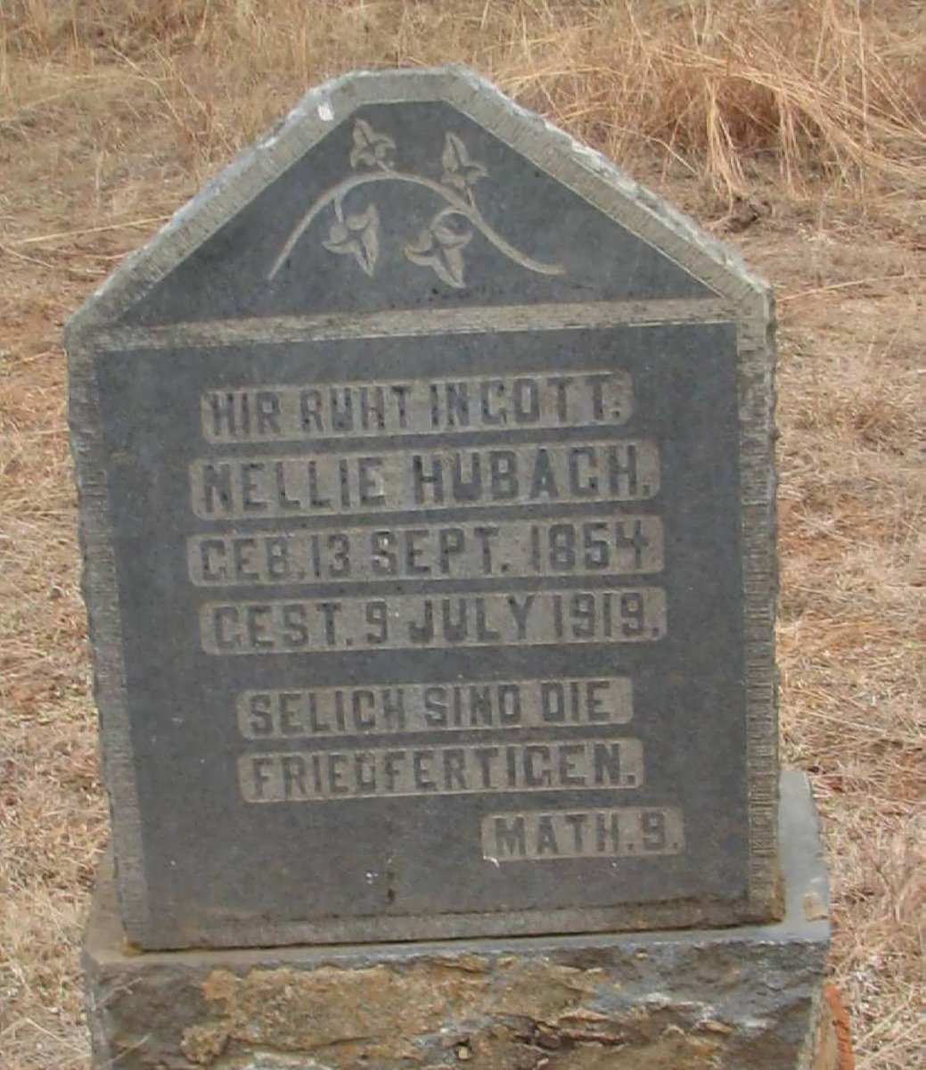 HUBACH Nellie 1854-1919