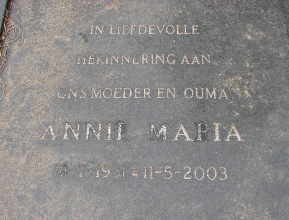 HEYNS Annie Maria 1931-2003