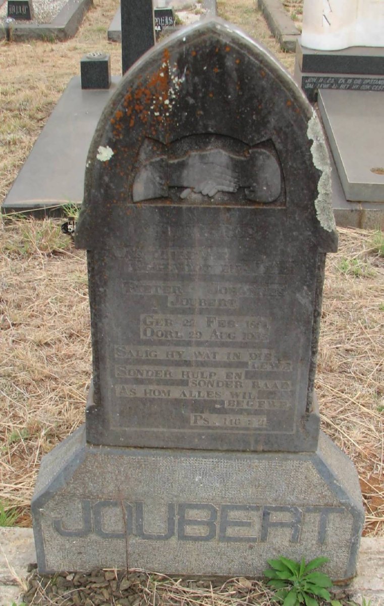 JOUBERT Pieter Johannes 1861-193?