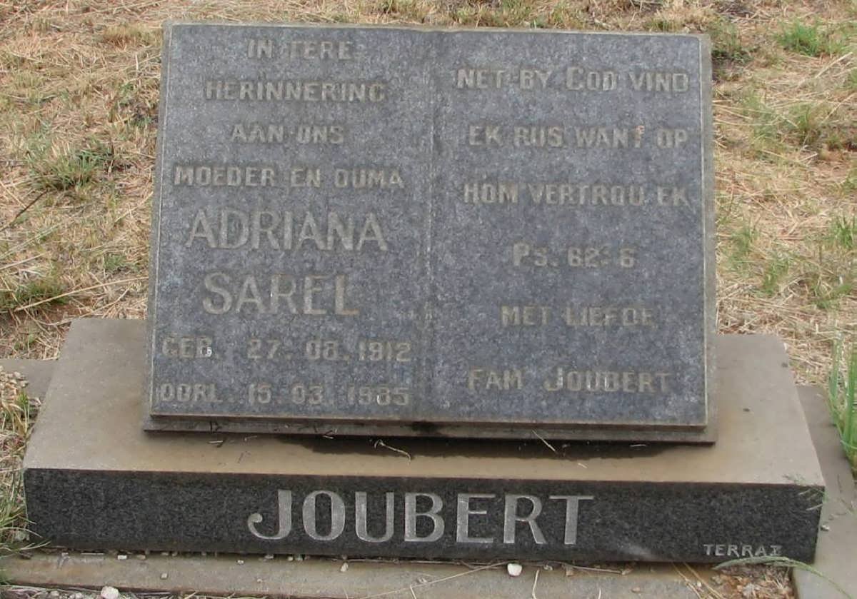 JOUBERT Adriana Sarel 1912-1985