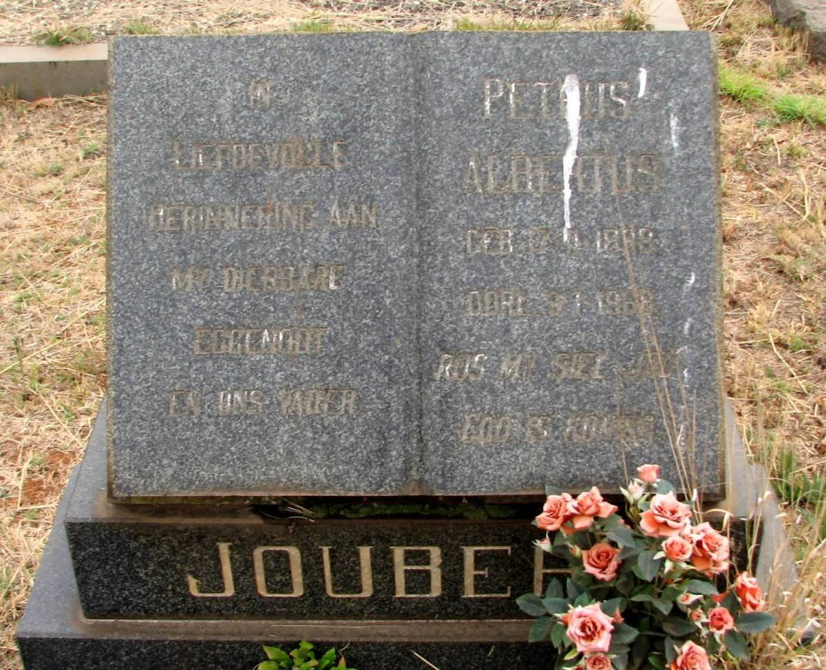 JOUBERT Petrus Albertus 1898-1968