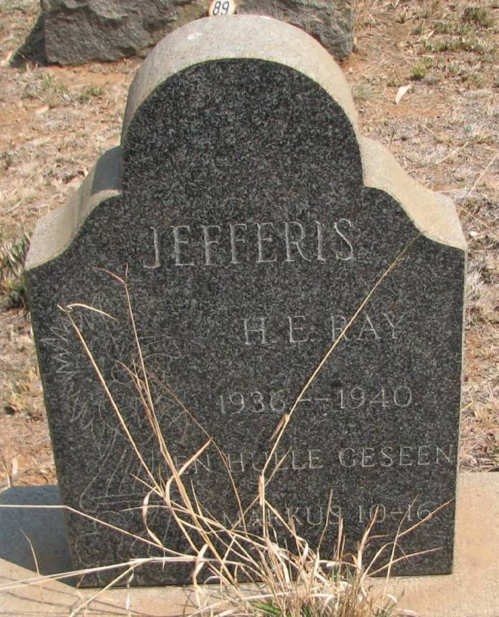 JEFFERIS H.E. Ray 1936-1940