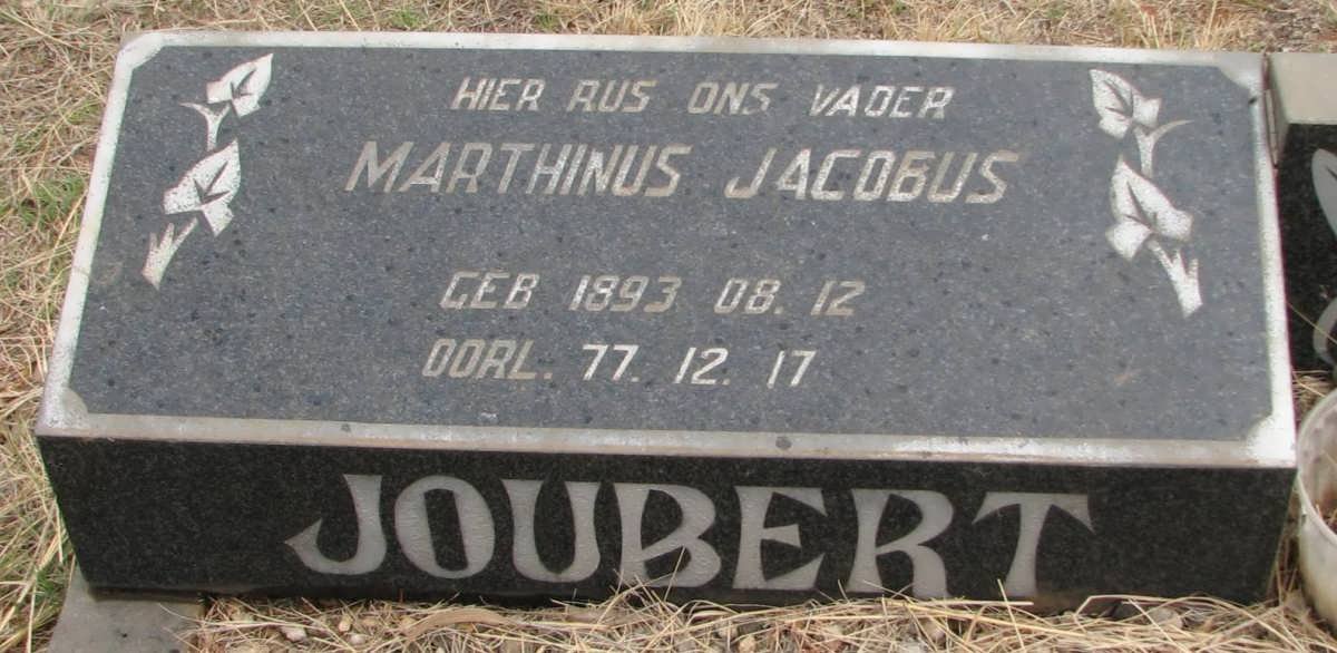 JOUBERT Marthinus Jacobus 1893-1977