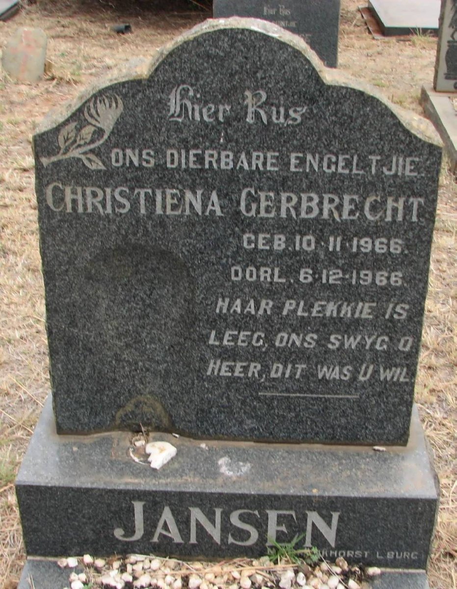 JANSEN Christiena Gerbrecht 1966-1966