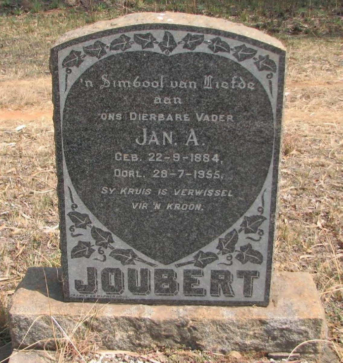 JOUBERT Jan A. 1884-1955