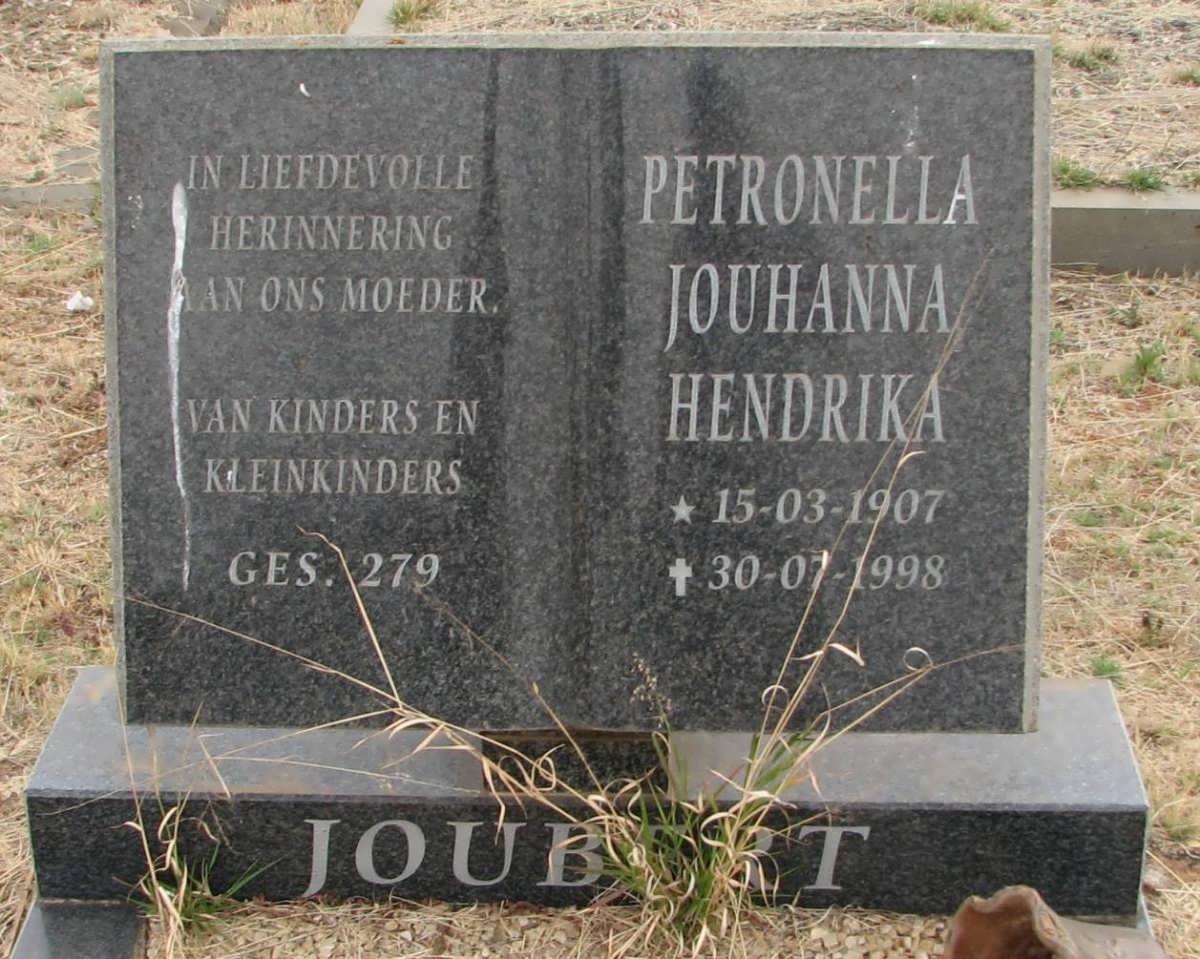 JOUBERT Petronella Jouhanna Hendrika 1907-1998