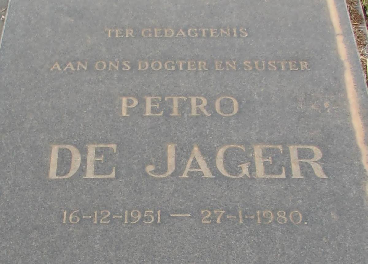 JAGER Petro, de 1951-1980