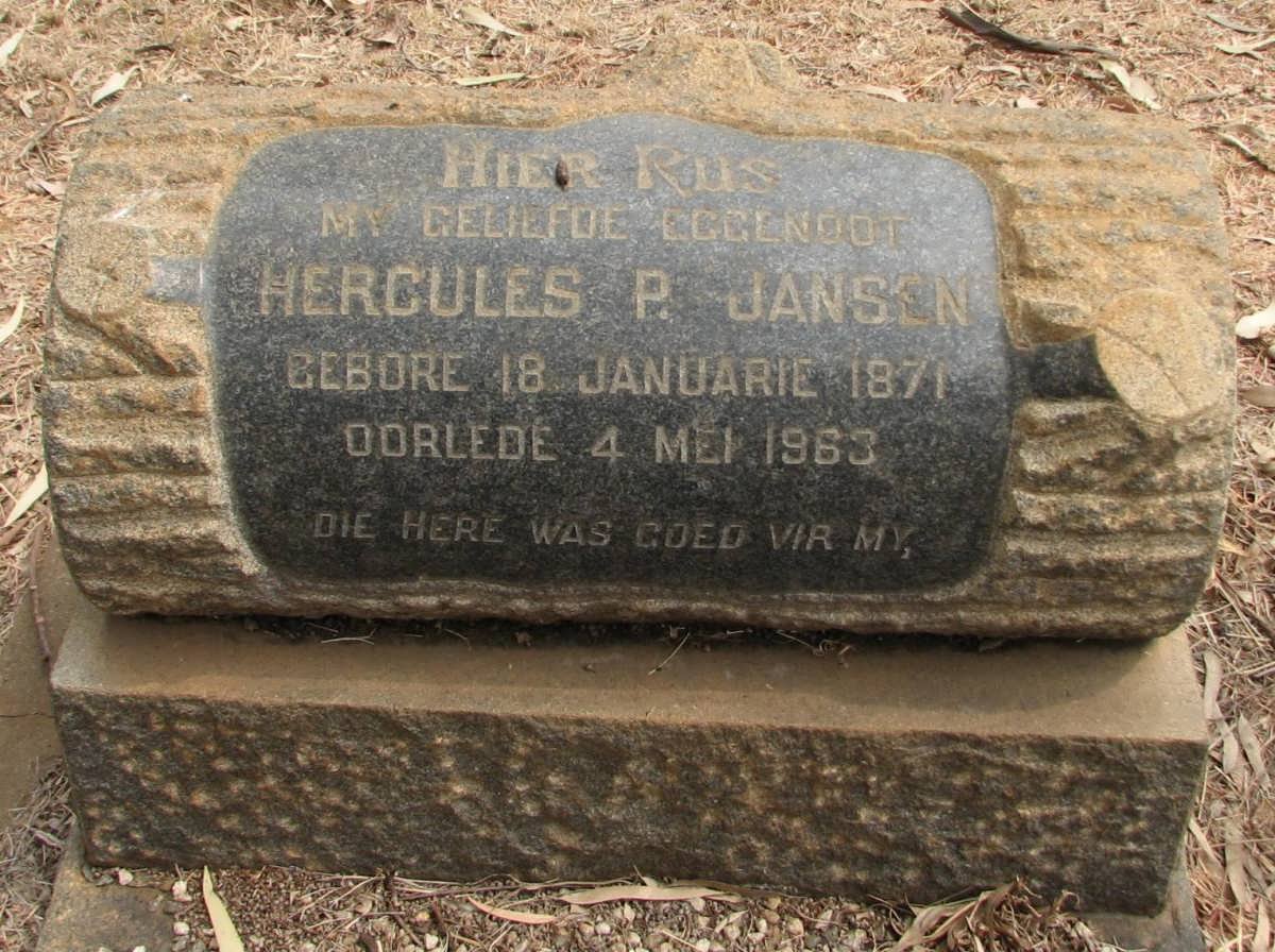 JANSEN Hercules P. 1871-1963