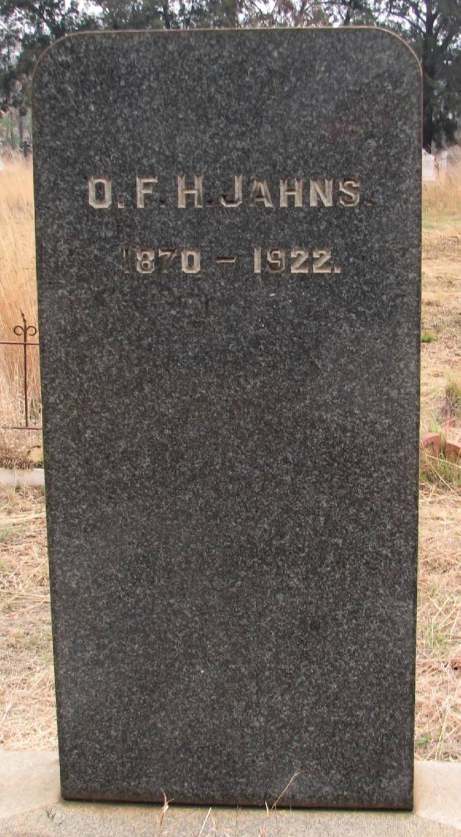 JAHNS O.F.H. 1870-1922