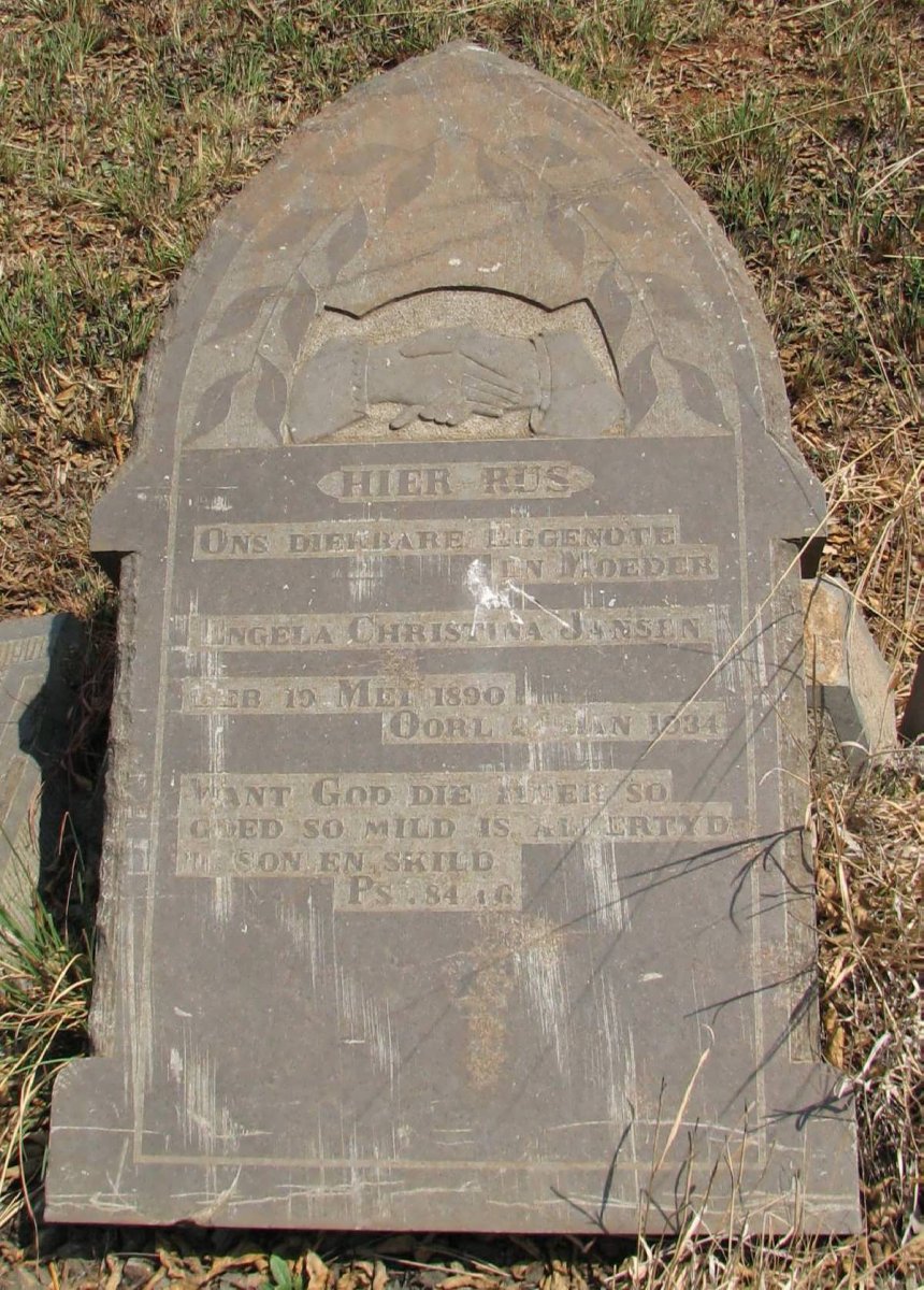 JANSEN Engela Christina 1890-1934
