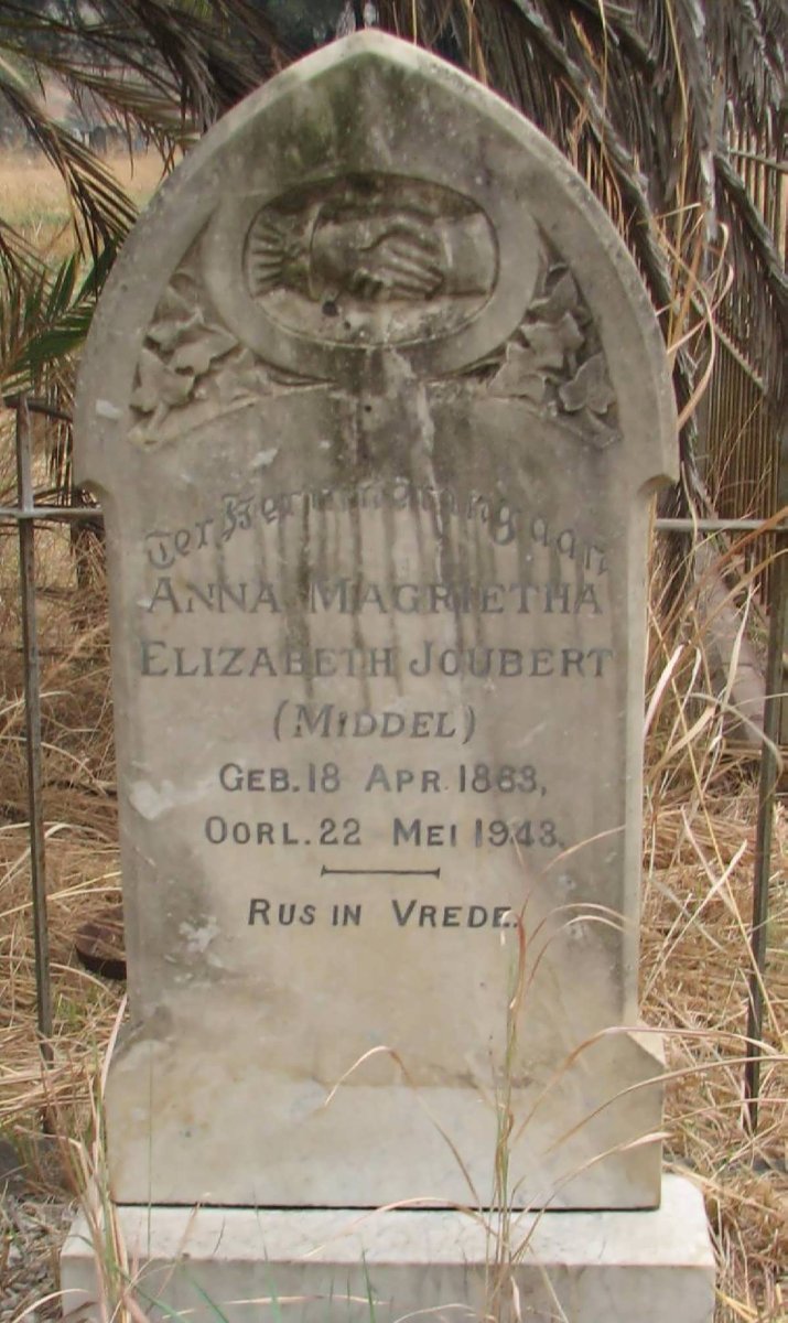 JOUBERT Anna Magrietha Elizabeth nee MIDDEL 1863-1943