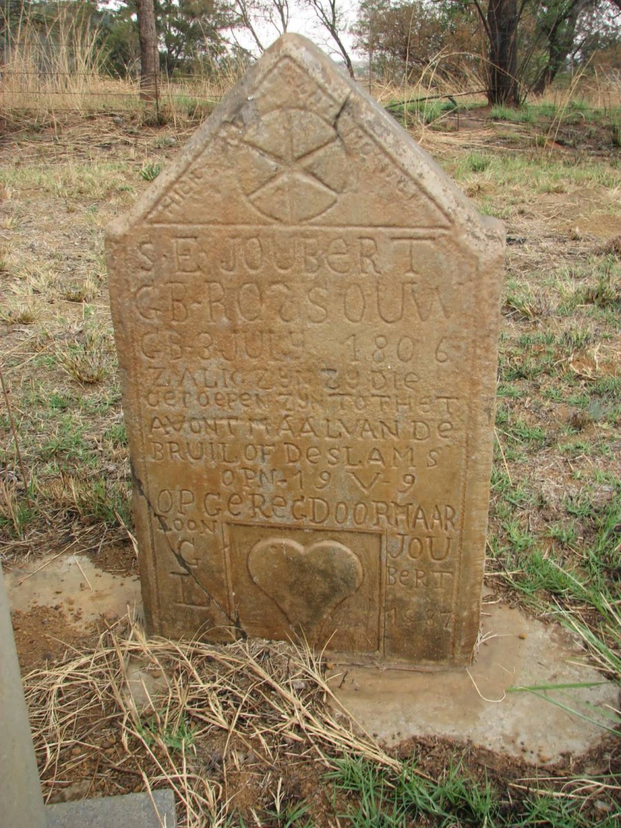 JOUBERT S.E. nee ROSSOUW 1806-1887