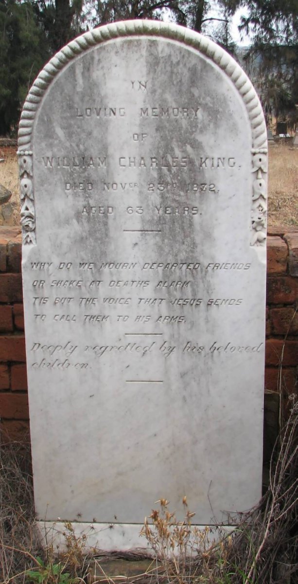KING William Charles -1872