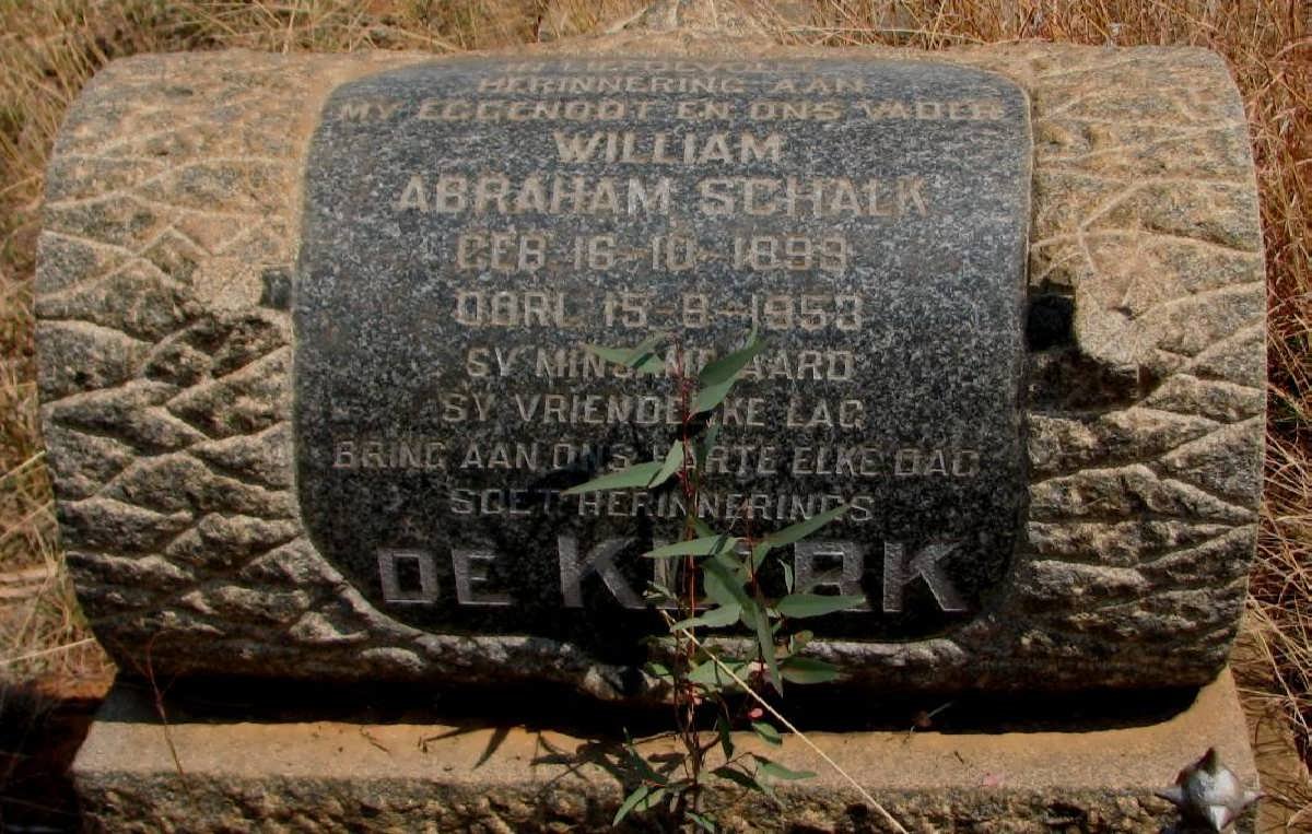 KLERK Willem Abraham Schalk, de 1898-1953