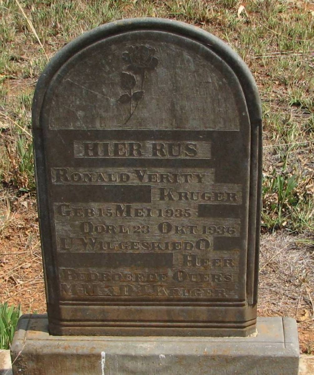 KRUGER Ronald Verity 1935-1936