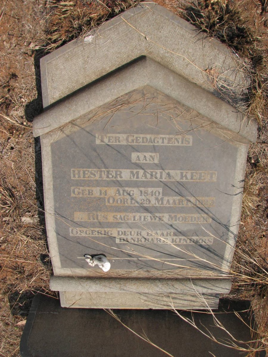 KEET Hester Maria 1840-1929
