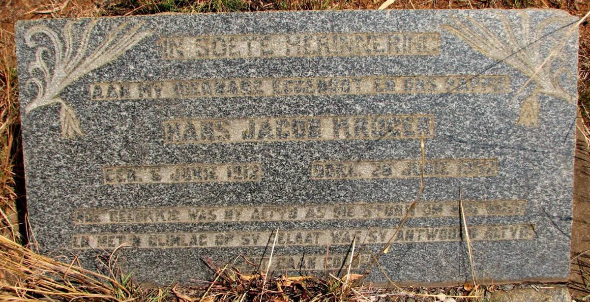 KRUGEL Hans Jacob 1912-1957