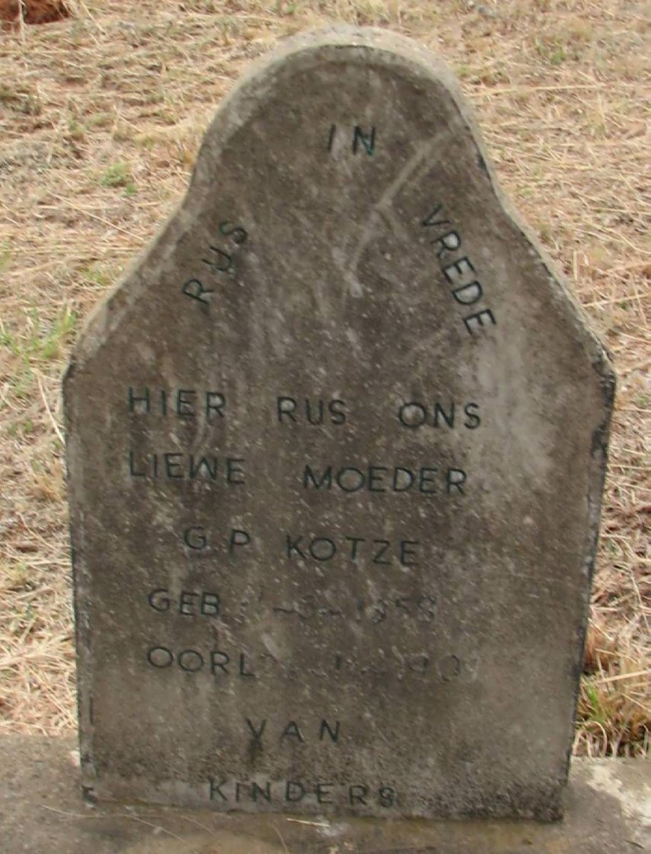 KOTZE G.P. 1858-1909