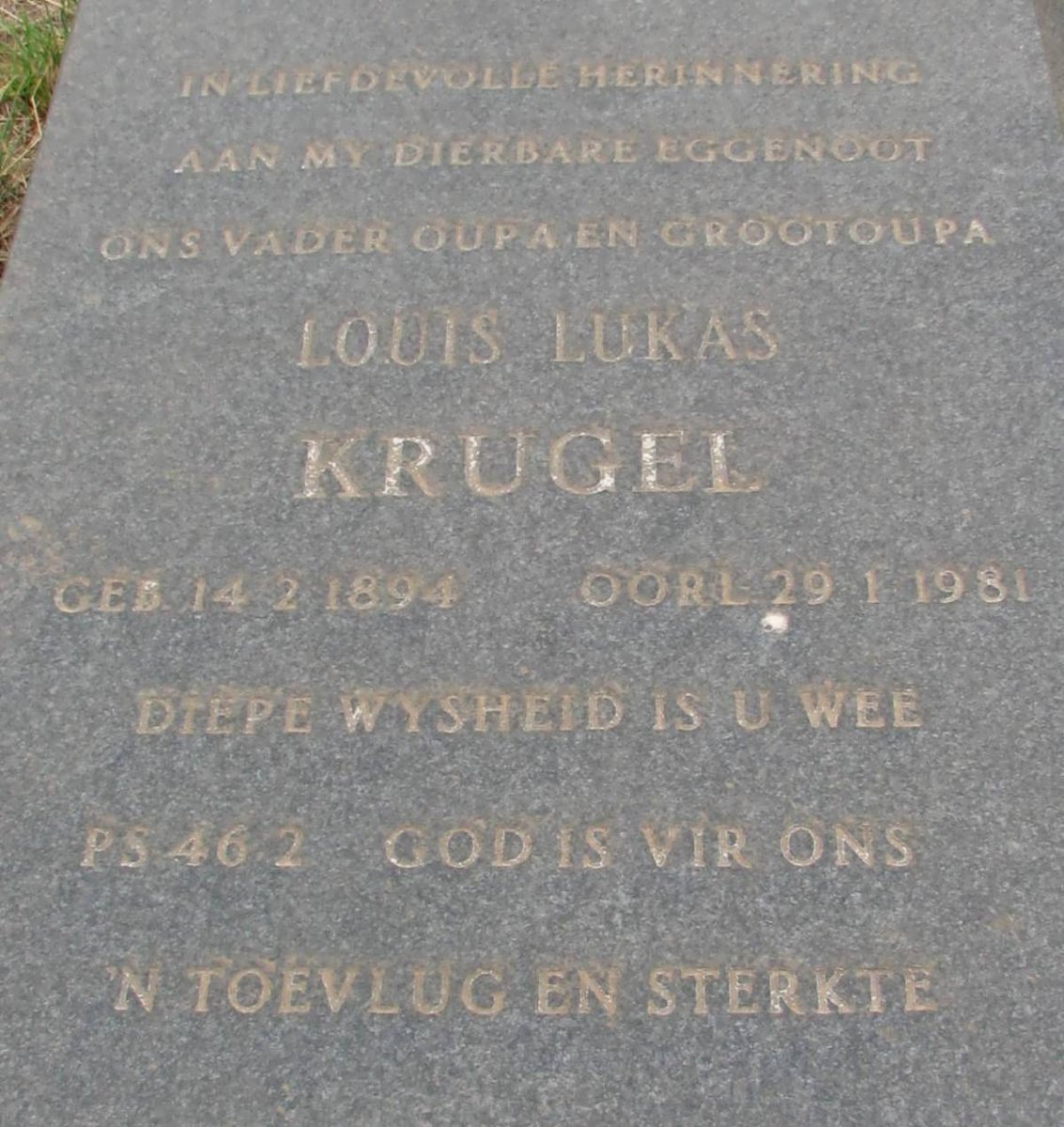 KRUGEL Louis Lukas 1894-1981