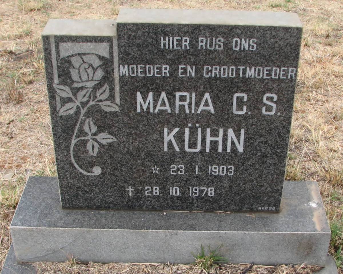 KUHN Maria C.S. 1903-1978