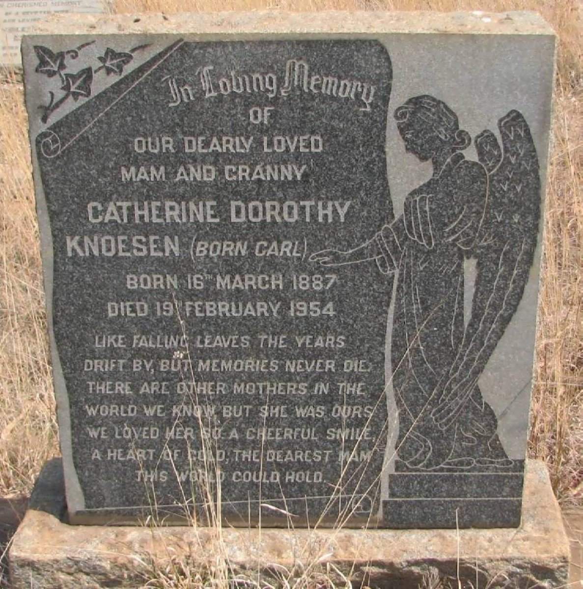 KNOESEN Catherine Dorothy nee CARL 1887-1954