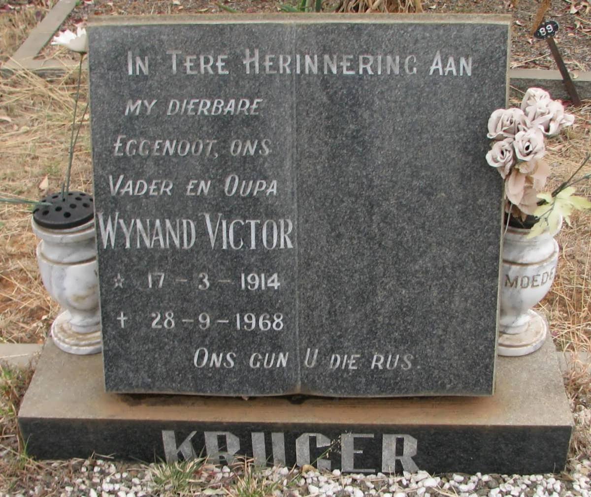 KRUGER Wynand Victor 1914-1968