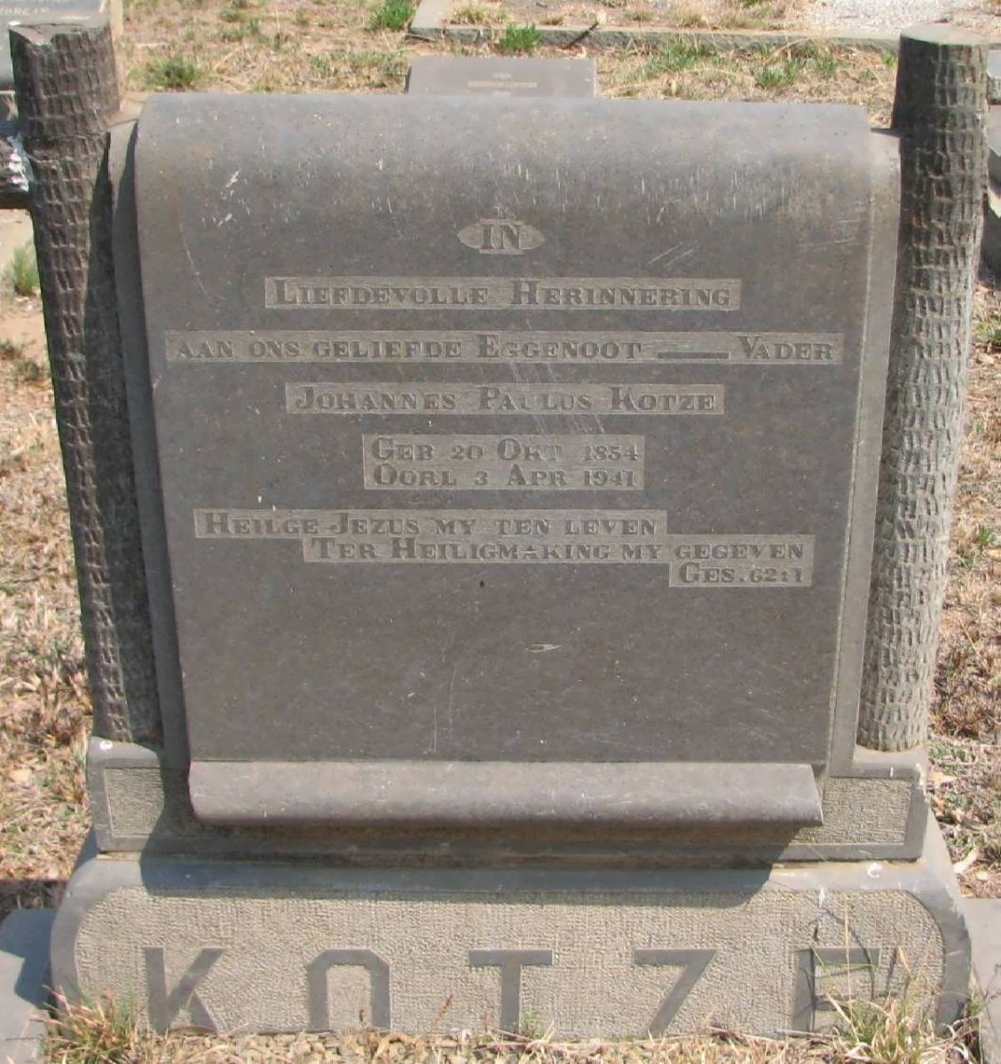KOTZE Johannes Paulus 1854-1941