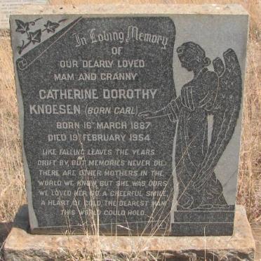KNOESEN Catherine Dorothy nee CARL 1887-1954