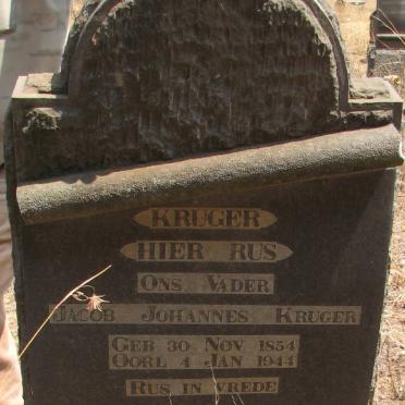 KRUGER Jacob Johannes 1854-1944