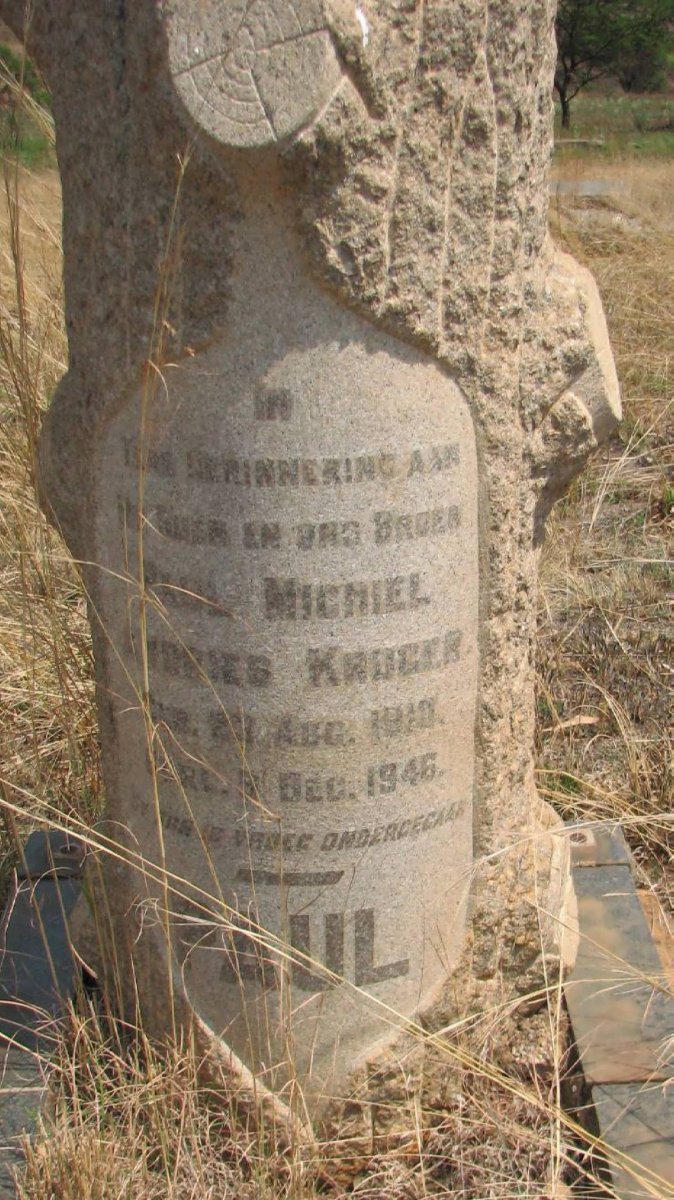 KRUGER Paul Michiel Andries 1910-1946