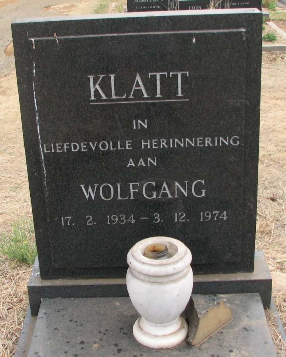 KLATT Wolfgang 1934-1974