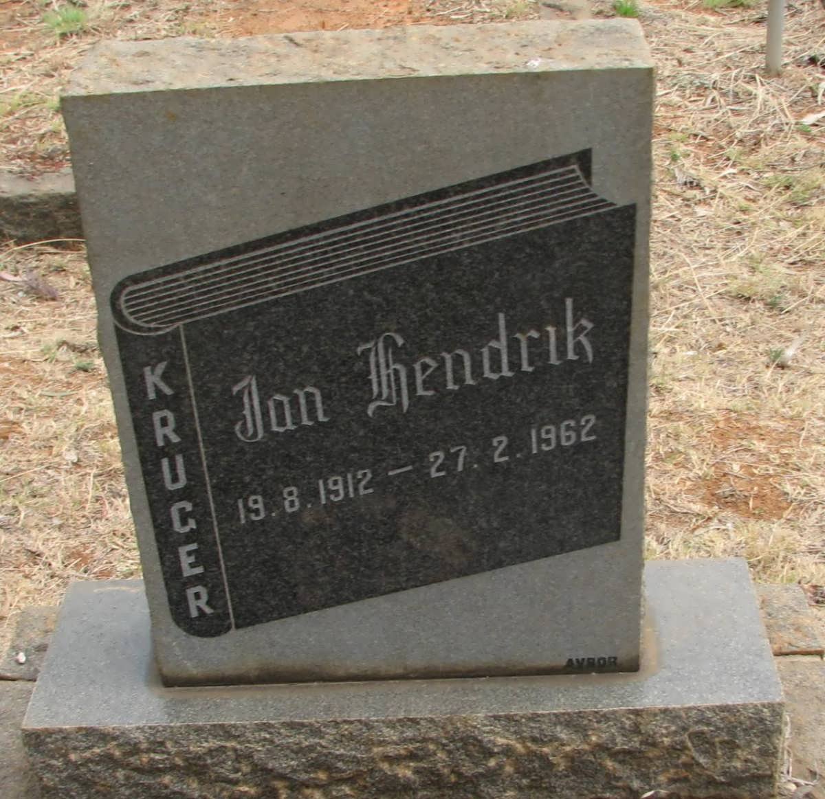 KRUGER Jan Hendrik 1912-1962