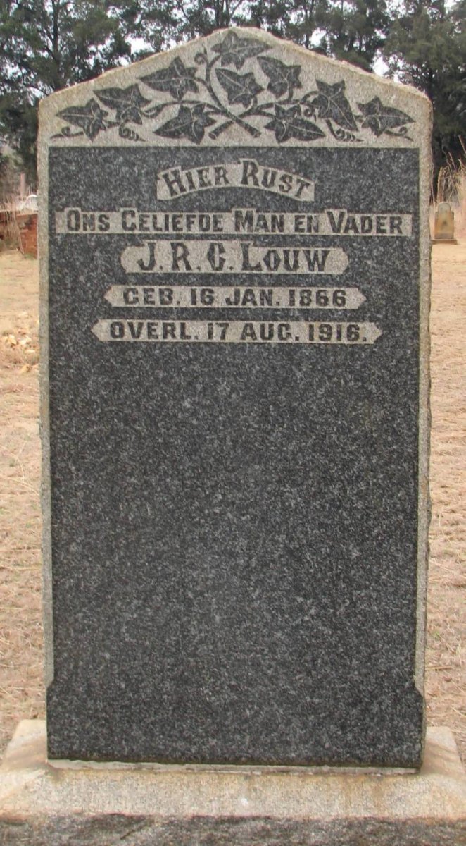 LOUW J.R.G. 1866-1916