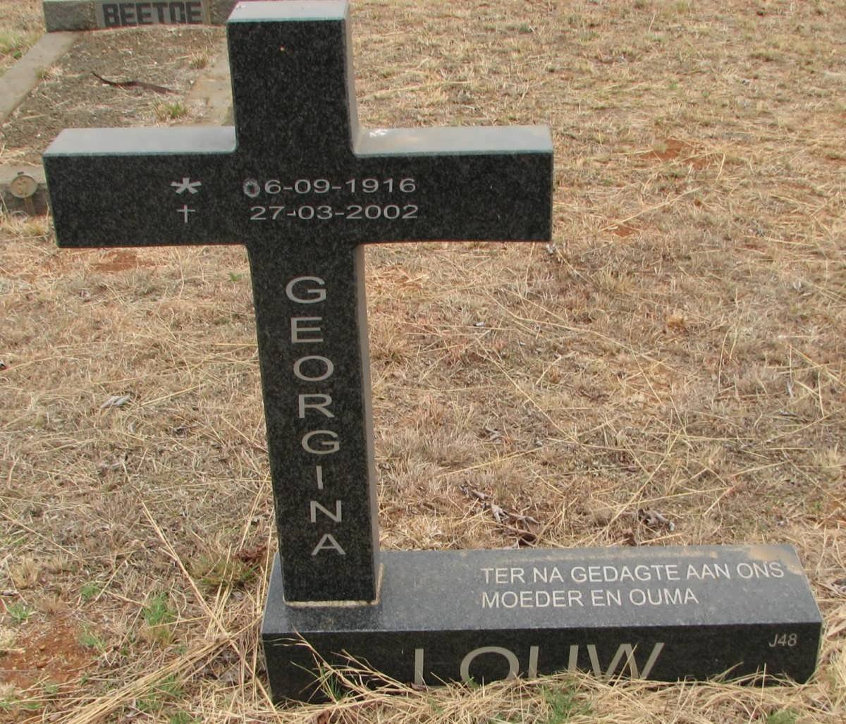 LOUW Georgina 1916-2002