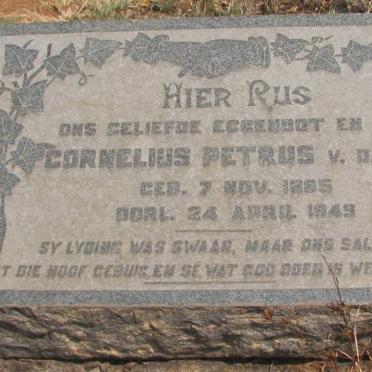 LINDE Cornelius Petrus, van der 1885-1949