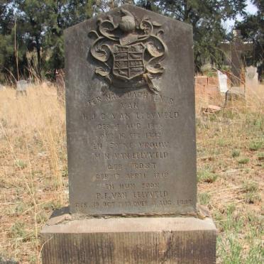 LELYVELD H.J.C., van 1815-1892 &amp; M.N. FROST 1819- :: VAN LELYVELD P.F. 1849-1898
