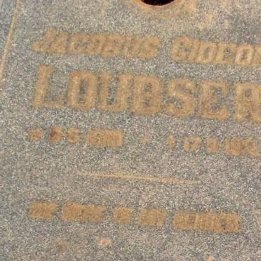 LOUBSER Jacobus Gideon 1900-1971