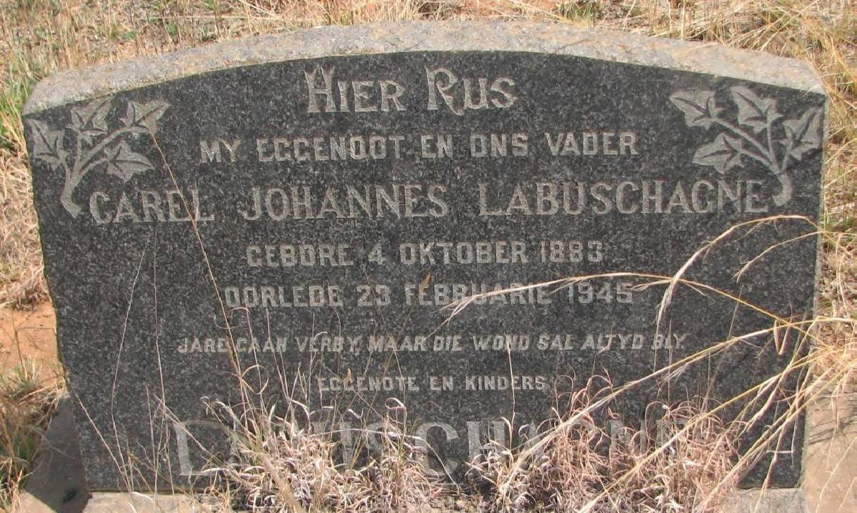 LABUSCHAGNE Carel Johannes 1883-1945