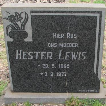 LEWIS Hester 1895-1977